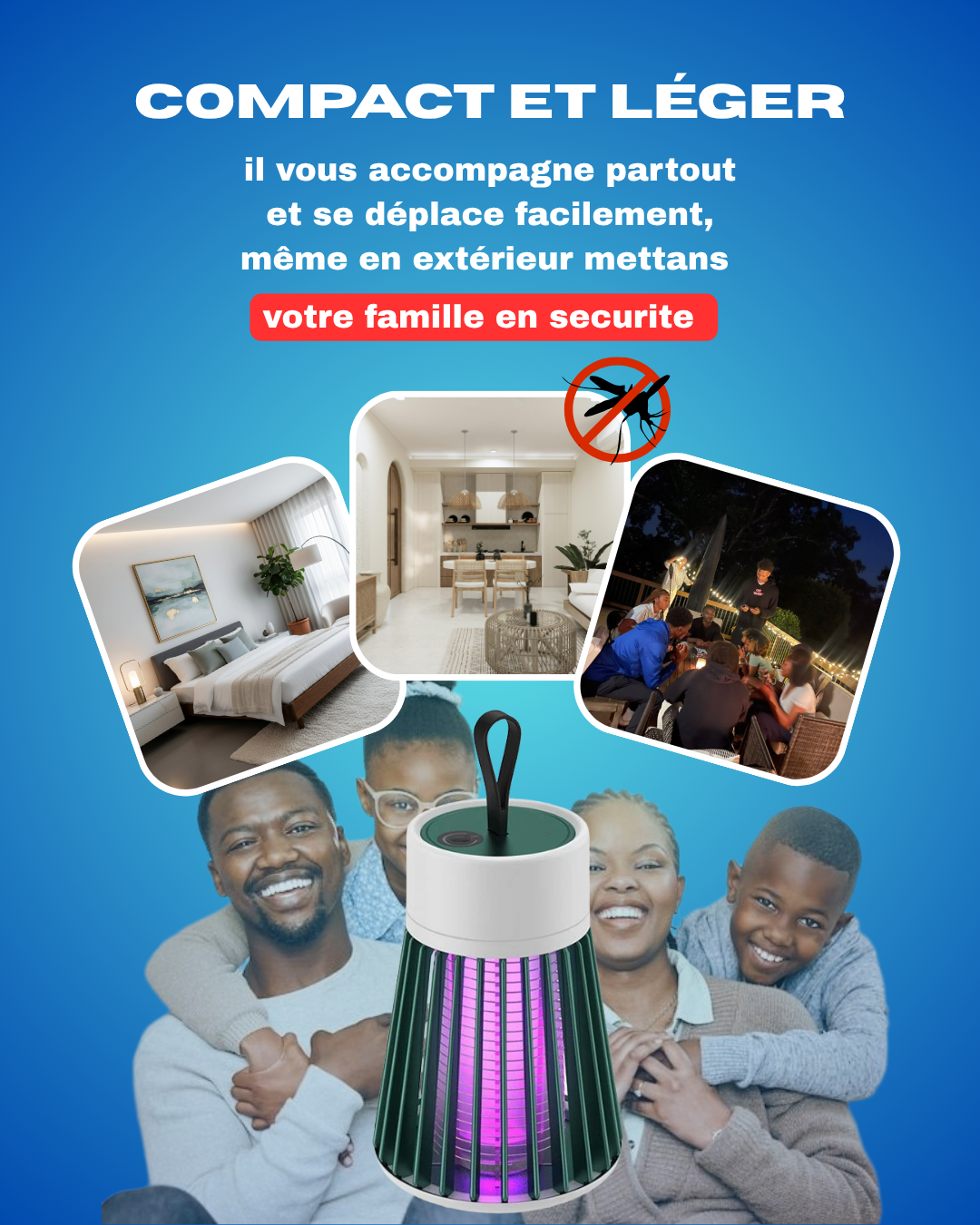 🕯️Lampe Anti-Moustique Rechargeable